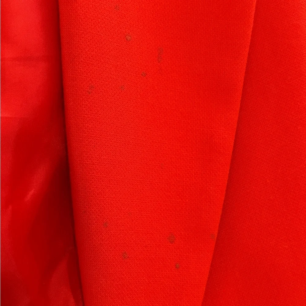 Forever 21 Red Cropped Blazer Jacket Size S Tailored Single Button - Picture 3 of 4